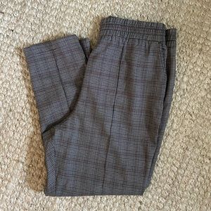 NWOT Abercrombie plaid pants with stretch waist